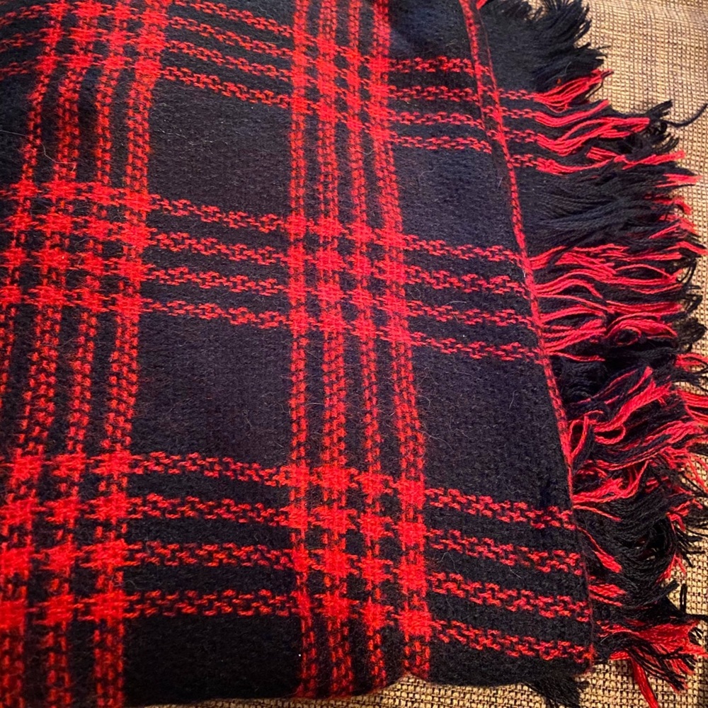 Plaid blanket scarf. NEW!